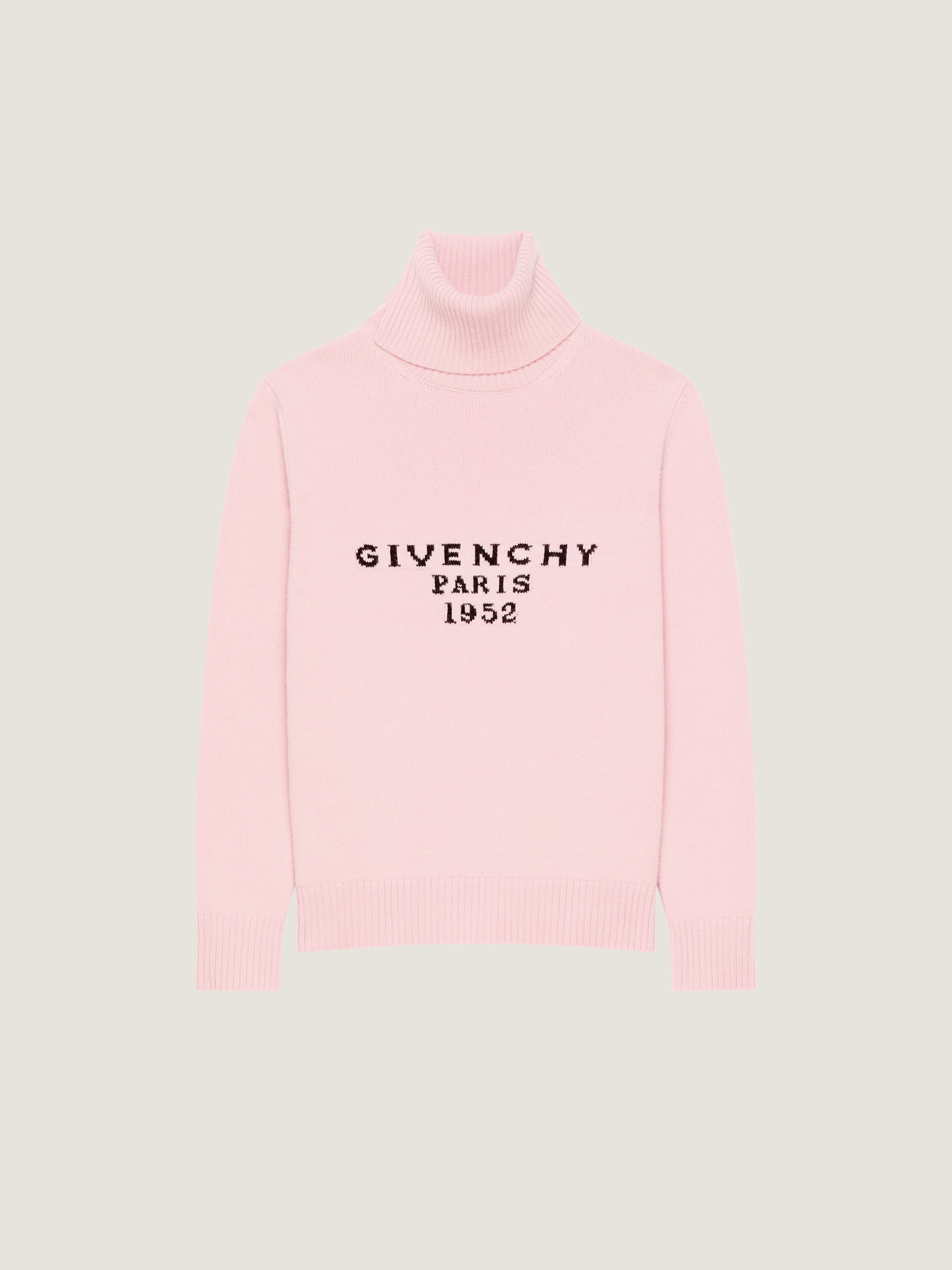Turtleneck sweater in wool cashmere with GIVENCHY signature